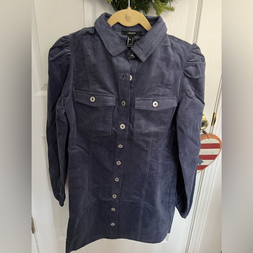 Forever 21 corduroy dress nwt size large - Picture 2 of 8